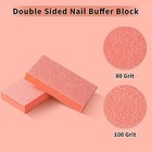  50 Pcs Nail Buffer Block Disposable Nail Buffer Blocks Bulk Small Orange Nail 