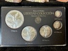 2017 Mexico Silver Onza Libertad 5 Coin Bu Mint Set Low Mintage Natural Rainbow