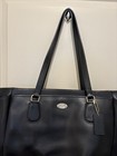 Coach Black Leather Diaper Bag