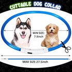 4 Pcs Led Dog Collar Usb Rechargeable Adjustable Safety Lights For Night Walking