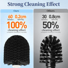 Toilet Bowl Brush Holder Set  2 Pack Modern Deep Cleaning Bathroom Toilet Scrubb
