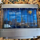 1990s New York Skyline Rotating Light Lamp With Twin Towers And More