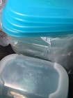 Set  4  new Vintage Tupperware  2086a Freezer Mates  sm Shallow 4-3 4oz   Lids