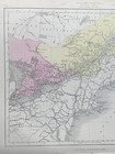 1871 Eastern Canada Fully Hand Coloured Original Antique Map By Joshua Archer