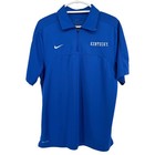 Nike Kentucky Wildcats Mens Large Dri-fit Quarter Zip Polo Shirt Royal Blue L