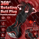 Rotating Anal Butt Plug Dildo Vibrator Prostate Massager Sex Toys For Men Women