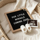 Felt Letter Board With 336 Letters Black Frame Changeable Message Sign