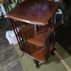 This Is A Mahogany Rotating Library   s  vintage  Beautiful 