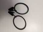 Amzseven 100 Pack Metal Curtain Rings With Clips  Drapery Clips Hooks  Decorativ
