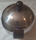 Vintage West Bend Penguin Hot Cold Server Ice Bucket With Lid Brown Handles