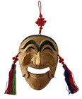 Vintage Mask Lot Of 9 Hand Carved Wood African Tribal Korean Hahoe Huichol Bead