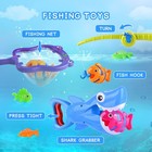 Bath Toys For Kids Shark Fishing Game Set For Toddlers Non-toxic Bathtub   Po   
