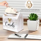 Card Box Wedding Card Box For Reception  Vintage Large Wedding Gift Card Hold   