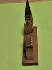 Vintage Handcarved Wooden Erzgebirge Gnome With Fawn Figurine 