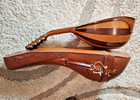 Excellent 1890 s George Washburn Bowl Back Mandolin   M w Hard Leather Case