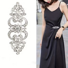 Elegant Crystal Brooch Pin Silver Rhinestone Floral Purse Dress Scarf Accessory