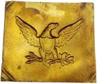  1860 s  Frederick C Key Hat Badge Civil War Union Eagle 