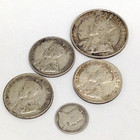 Newfoundland Sterling Silver Coin Lot 50c  25c   5c Foreign Historic Coins