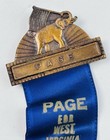 Rare 1956 Rnc West Virginia Page Badge Eisenhower Lincoln Centennial Medal Gop