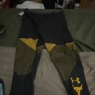 Under Armour Project Rock Men s Compression Leggings Black yellow Xl 30  Medium