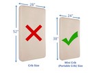 Waterproof Fitted Mini Crib Pack N Play Mattress Protector Quilted 24  X 38 