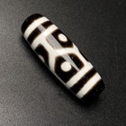 Rare Tibetan Buddhism Agate 6 Eyes Totem Dzi Bead Amulet Necklace Pendant C466