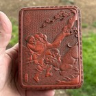 Antique Japanese Tsuishu Lacquer Box For Netsuke Inro Matsuki Hokei Edo Meiji
