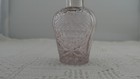 Rare Antique Pink Perfume Bottle Crown Stopper Victorian Art Nouveau Glass