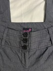 Y2k Vtg Office Siren Trousers Flirtatious Women   s Gray Straight Leg Dress Pants