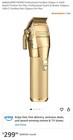 Babylisspro Fxone Goldfx Cordless Clipper   Fx899g