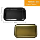 Lostaba Rolling Tray With Magnetic Lid  Trays Large  Black