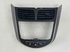 Center Dash Radio Trim Bezel W Vents Fits 2012-2017 Hyundai Accent