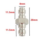Sturdy 8mm Double Male Quick Connect Pcp Adaptor For Filling Applications