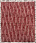 Vintage 1930 s-40 s Feedsack Floral Fabric Piece 9x11    Small Print Red And White