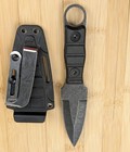6 5 In Fixed-blade Tactical Knife  Black Finish Stainless Steel W  Sheath  New