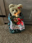 1980 s Avon Twinkling Musical Teddy Bear Mrs Claus Christmas