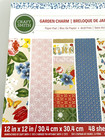 Craft Smith  12 x12   Paper  Pad    Garden  Charm    48 Cardstock Sheets