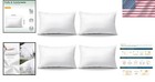 Pack Of 4 Throw Pillow Inserts 12x20 Soft Fluffy Cushion Pads White Rectangular