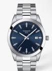 Tissot Gentleman 40mm Blue Dial Quartz Date Steel Bracelet Watch W  Box