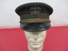 Wwi Us Navy Usn Officer s Uniform Visor Cap Or Hat - W bullion Eagle - Original