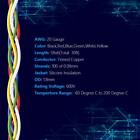 20awg Stranded Wire Electrical Wire Silicone Cables Hook Up Wire Kit 6 Colors 5f