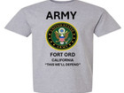 Fort Ord  California  shirt W emblem army Officially Licensed