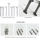 Retractable Cup Drying Rack Sports Bottle Drainer Stand With Non-slip Bottom