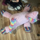 48    4ft Large Huge Unicorn Plush Stuffed Animal Pink Rainbow Horse Best Made Toy