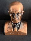 Vintage Dwight D  Eisenhower Bust Banthrico Coin   Money Bank In Box