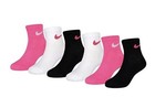 Nike Girls Socks Ankle Lightweight School Everyday Kids 6 Pair Shoe Size 10c-3y 