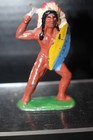 Vintage 1930s Barclay manoil Lead  3 Indians High Grade Condition