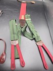Lot Of 2 Trafalgar Suspenders Leather Ribbon Adjustable Stretch Y-back Button