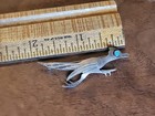 Vintage Native American Sterling Silver   Turquoise Roadrunner Pin Brooch 