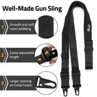 Tactical 2 Point Rifle Sling Traditional Gun Slings Standard Strap W  Metal Hook